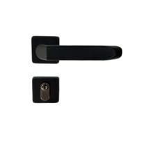 Fechadura porta externa tera imab preta preto fosco c/cilindro miolo tambor pp 40mm