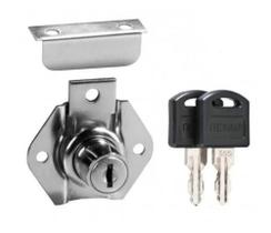 Fechadura Porta Gaveta Armario Moveis Cromada 22mm Fechadura Porta Gaveta Armario Moveis Cromada 22mm