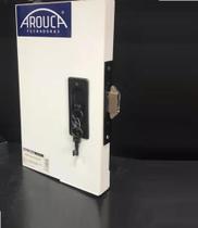 Fechadura Porta Interna De Correr Chave Dobrável Bico Duplo Cor Preto