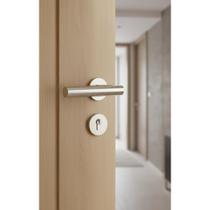 Fechadura Porta Interna Inox Escovado Luma 6,3cm Fechadura Porta Interna Inox Escovado Luma 6,3cm