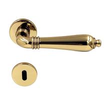 Fechadura porta interna quarto lily imab dourado brilhante maquina 55mm colonial classica