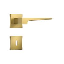 Fechadura porta interna sala quarto dourada gold classic 3200 stam quadrada máquina 55 mm
