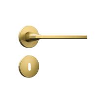 Fechadura porta interna sala quarto dourada gold stam classic 40mm redonda