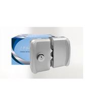 Fechadura Porta Janela Vidro Vidro Temperado Blindex Kit-11 2 Chaves Branco Linha Capa AL