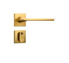 Fechadura porta madeira externa sala quarto dourada gold stam classic 40mm c/ cilindro
