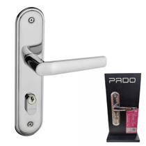 Fechadura Porta Pado Cromado Roseta Zm Concept 403-40ce 55