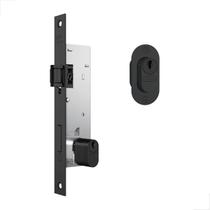 Fechadura Porta Pivotante Trinco Rolete Stam 601 Preto Fechadura Porta Pivotante Trinco Rolete Stam 601 Preto