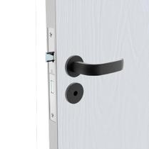 Fechadura Porta Soprano Banheiro Icaro Roseta Redonda Preta Fechadura Porta Soprano Banheiro Icaro Roseta Redonda Preta