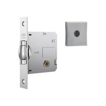 Fechadura Porta Stam Pivotante Rolete 1005 Externo CromO ESCOVADO