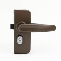 Fechadura Porta Vidro Alvenaria Maçaneta Recorte 1510 Bronze Fechadura Porta Vidro Alvenaria Maçaneta Recorte 1510 Bronze