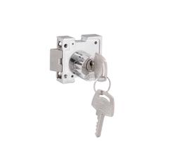 Fechadura Porta Vidro Blindex Bate-Fecha 2393 Cilindro Redondo