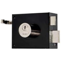 Fechadura portao cilindro zamac 231 soprano - preto Fechadura portao cilindro zamac 231 soprano - preto
