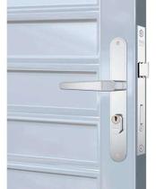 Fechadura Portão Porta Aluminio Cromada 601/3 Stam Perfil