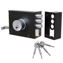 Fechadura Portão Sobrepor 1701/100 3 Pinos Reforçada Stam