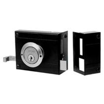 Fechadura Portao Sobrepor Stam Modelo 701/100 Preto fosco