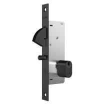 Fechadura Portas de Correr Espelho Stam 940 Preto Fosco