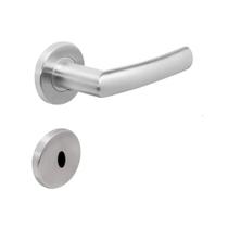 Fechadura Positano Greco Interna Roseta Redonda Aço Inox 55mm Gold Fechadura Positano Greco Interna Roseta Redonda Aço Inox 55mm Gold