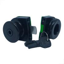 Fechadura Pressão Fechamento Sacada Vidro/vidro 10mm Preto Fechadura Pressão Fechamento Sacada Vidro/vidro 10mm Preto