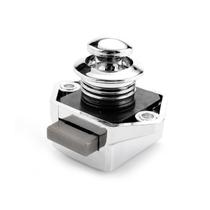 Fechadura Puxador Trinco de Porta Push Lock Zincado Cromado Fechadura Puxador Trinco de Porta Push Lock Zincado Cromado