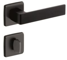 Fechadura Quadrada Banheiro WC Preto Fosco Tess Imab 40mm Fechadura Quadrada Banheiro WC Preto Fosco Tess Imab 40mm