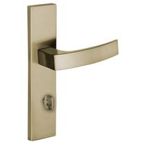 Fechadura Quadratta Curva (Espelho) - Bronze Latonado