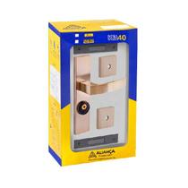 Fechadura Quadratta Curva (Kit Tetra Espelho 3x1) - Bronze Latonado