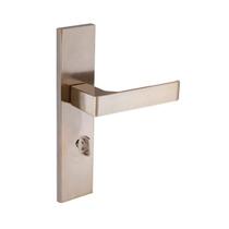 Fechadura Quadratta Reta (Espelho) - Bronze Latonado