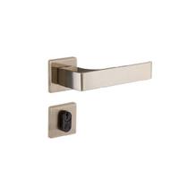 Fechadura Quadratta Reta (Roseta) - Bronze Latonado