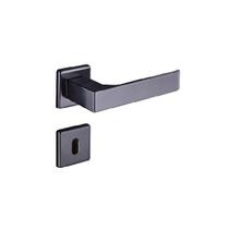 Fechadura Quadratta Reta (Roseta) - Preto Fosco