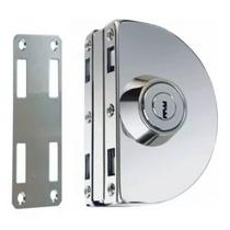 Fechadura redonda de pressão em inox para porta vidro - vidro/alvenaria trinco Fechadura redonda de pressão em inox para porta vidro - vidro/alvenaria trinco