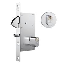 Fechadura Redonda Porta Correr Bico Papagaio Stam 950 Inox