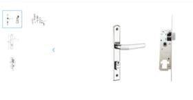 Fechadura reta ext. 20x53 esp15 para porta de aluminio