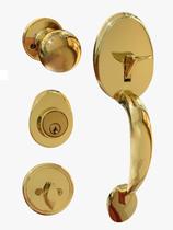 Fechadura Retrô Alça Blim Blim Externa Dourado Ouro Brilhante Fechadura Retrô Alça Blim Blim Externa Dourado Ouro Brilhante