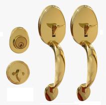 Fechadura Retrô Alça Dupla Blim Blim Dourado Ouro Brilhante Fechadura Retrô Alça Dupla Blim Blim Dourado Ouro Brilhante