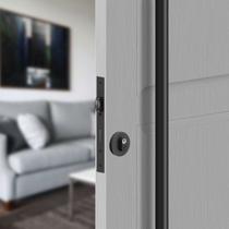 Fechadura Rolete Externa 40mm 721R55PF Roseta Redonda Preto 3F Fechadura Rolete Externa 40mm 721R55PF Roseta Redonda Preto 3F