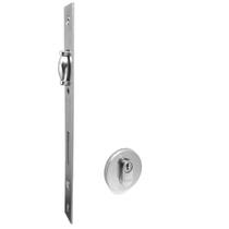 Fechadura Rolete Externa 55mm Roseta 528 Redonda Inox Polido Haga Fechadura Rolete Externa 55mm Roseta 528 Redonda Inox Polido Haga