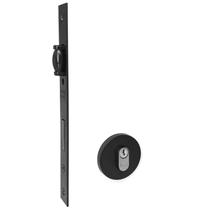 Fechadura Rolete Externa 55mm Roseta 528 Redonda Preta Haga Fechadura Rolete Externa 55mm Roseta 528 Redonda Preta Haga