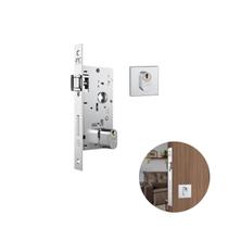Fechadura Rolete Inox Quadrada Para Porta Residencial Pivotante Externa de 25 A 40 Mm 803 Stam Fechadura Rolete Inox Quadrada Para Porta Residencial Pivotante Externa de 25 A 40 Mm 803 Stam