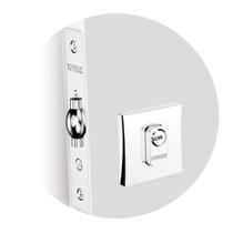 Fechadura Rolete Para Porta Pivotante Classic Chave Multiponto Roseta Quadrada Cromada 45mm Soprano Fechadura Rolete Para Porta Pivotante Classic Chave Multiponto Roseta Quadrada Cromada 45mm Soprano