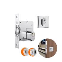 Fechadura rolete pivotante Ext 1005 quadrada Stam 2 chaves