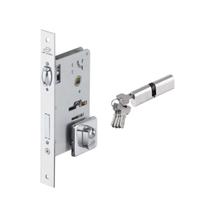 Fechadura rolete pivotante imab 4700 cilindro 125 mm (12,5 cm) cromada máquina 55 mm quadrada