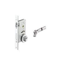 Fechadura Rolete Pivotante Imab 4700 Redonda Escovada