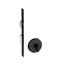 Fechadura rolete porta banheiro wc pivotante pado preta preto maquina 55 mm 465 redonda ept