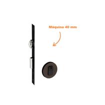 Fechadura rolete porta pivotante pado corten marrom máquina 40 mm 454 redonda rr2 ct