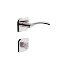 Fechadura Roseta Design Banheiro 40mm Cromado 735B119CR 3F Fechadura Roseta Design Banheiro 40mm Cromado 735B119CR 3F