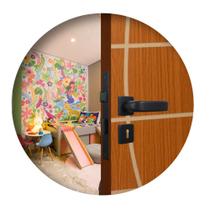 Fechadura Roseta Firenze Interna Preto Fosco 4cm MGM