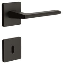Fechadura Roseta Quadrada 3F Interna 740I127PF Preto Fosco