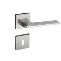 Fechadura Sara Cromado Acetinado Roseta Quadrada 40mm Pado Interna