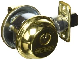 Fechadura SCHLAGE B60NV505 de cilindro único Deadbolt em latão