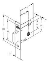 Fechadura Segurança 1004 Roseta Inox - Stam